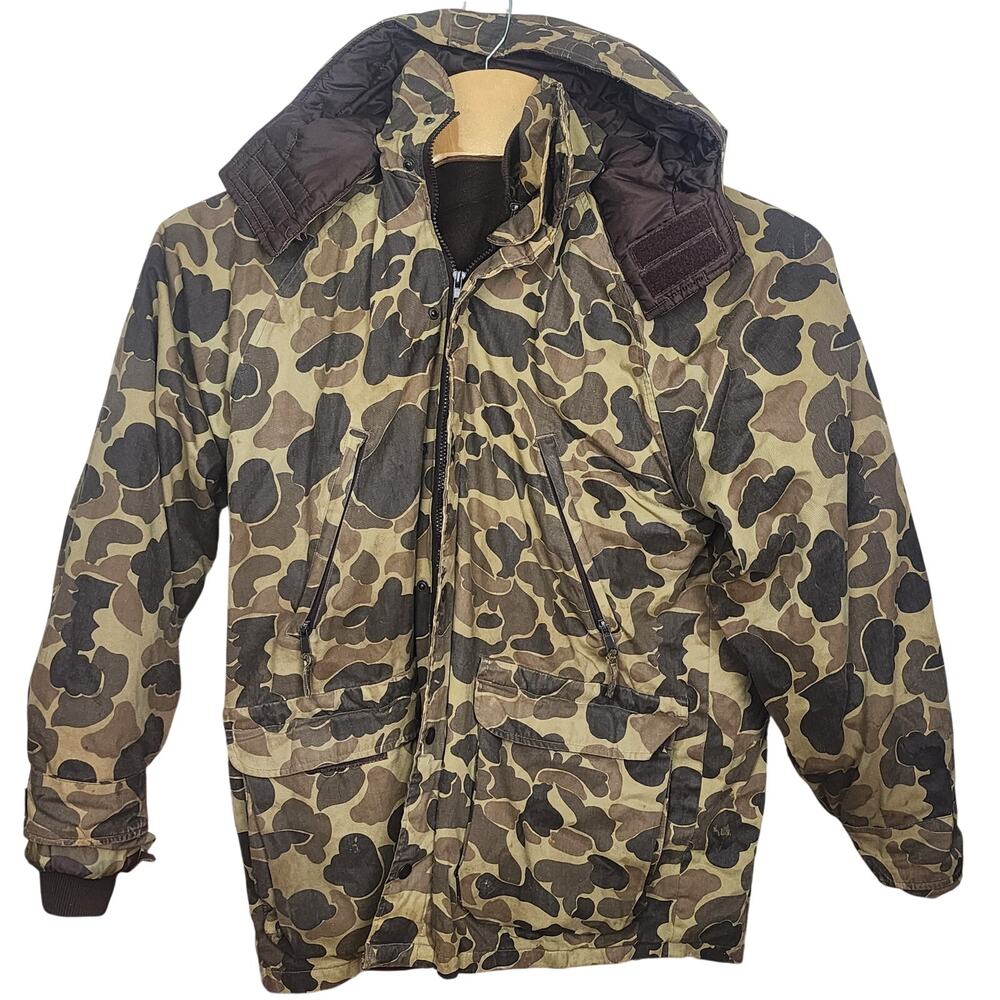 Men's Avid Outdoor Duck Camo Frog Skin Insulated Hooded Coat Jacket Medium M